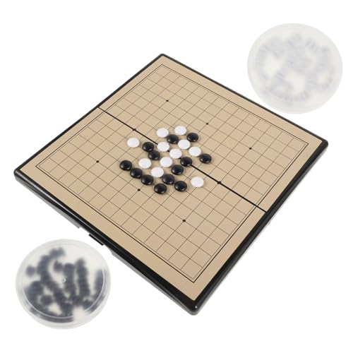 Alasum 1 Satz Gehen Sie Zum Backgammon-Set Magnetisches Brettspiel Magnetisch Gehen Brettspiele Für Erwachsene Schachbrett-Set Tragbares Schach Chinesisches Schach Desktop-Spiele MDF von Alasum