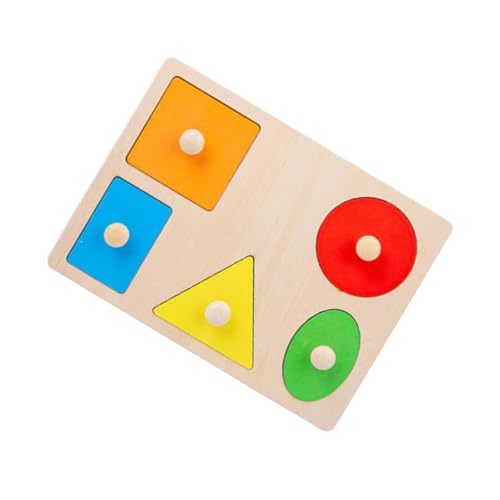 Alasum 1 Satz Geometrie-Puzzle Puzzle rätselbuch Geschenkidee geldschrank jucarii pentru copii Intelligenzentwicklungsrätsel logischer Baustein Kinderpuzzle Holz von Alasum