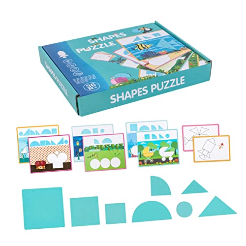 Alasum 1 Satz Geometrie-Puzzle für kinderspielzeug spielzeuge für jucarii pentru copii Geometrie Puzzles Puzzle-Lehrmittel hölzern von Alasum