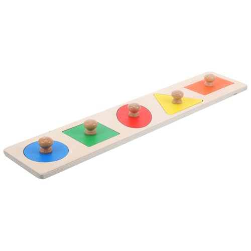 Alasum 1 Satz Geometrische Tafeln Puzzle Formen Kinderspielzeug Spielzeug Zum Sortieren Geometrischer Formen Rätsel Für Kleinkinder Form-steckpuzzle Spielzeug Für Kleinkinder Mädchen Holz von Alasum