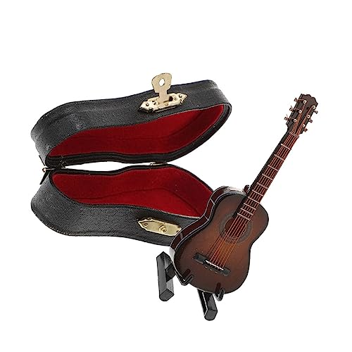 Alasum 13cm Mini Gitarre Decor Holz Miniatur Gitarre Modell Sicher Robust Für Spielzeug von Alasum