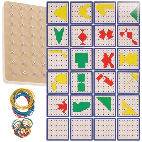 Alasum 1 Satz Grafik-Array-Board für kinderspielzeug Children's Toy spielzeuge für Children Toys Geobrett aus Holz grafisches Lernspielzeug Eisen von Alasum