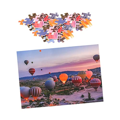 Alasum 1 Satz Heißluftballon-Puzzle Blase Kinderpuzzle Bausatz Schwimmbad Wasserballon Würfel Zappeln Federnd Kreatives Rätsel Teenager-Puzzle Intelligenz-Puzzle Papier von Alasum