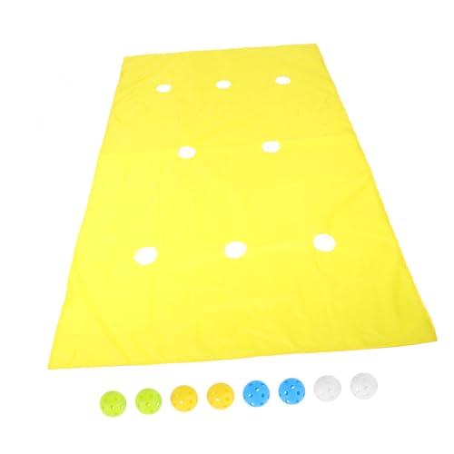 Alasum 1 Satz Höhlenplane-spielmatte Hole-tarp-spielmatte Für Teamarbeit Teambuilding-aktivitätsmatte Outdoor-Spiele Für Kinder Lochplanenmatte Für Teambuilding Topfmatte Plastik Yellow von Alasum