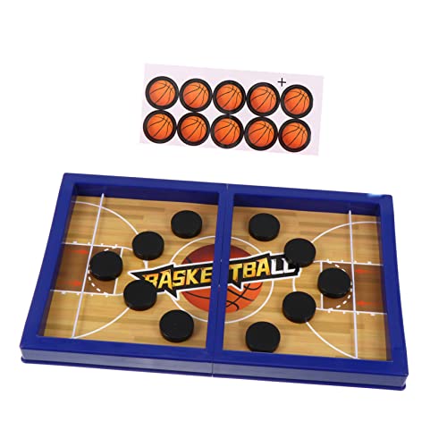 Alasum 1 Satz Katapultschach Schleuder Interaktives Eltern-Kind-Spielzeug Hockey-Brettspiel Basketball-Ballerspiel Amusement familienspiele Toy Katapult-Spielzeug Sling-Puck-Spiel Plastik von Alasum