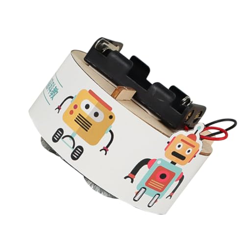 Alasum 1 Satz Kehrroboter aus Holz bastelset für elektronisches Bauspielzeug aus Holz Puzzlespielzeug Puzzle-Roboter aus Holz Roboterbausatz Kinderspielzeug ABS von Alasum