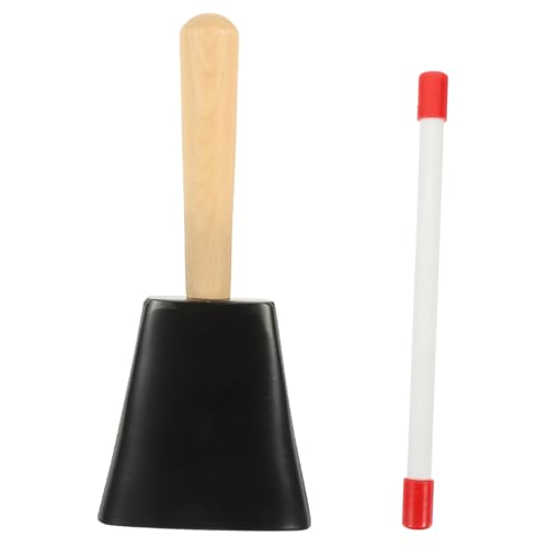 Alasum 1 Satz Kuhglocke Musikspielzeug Musical Handhaben Horn -musikinstrumente Handglocken Musikinstrumente Glockenspiel Fußball Ring Rassel Kinderspielzeug Plastik von Alasum