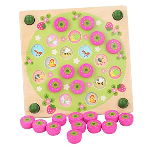 Alasum 1 Satz Memory-Brettspiel Erinnerungsspielzeug pädagogisches Spielzeug Puzzle-Spielzeug Eltern-Kind-Interaktionsspielzeug Schachspielzeug aus Holz Interaktives Eltern-Kind-Puzzle von Alasum