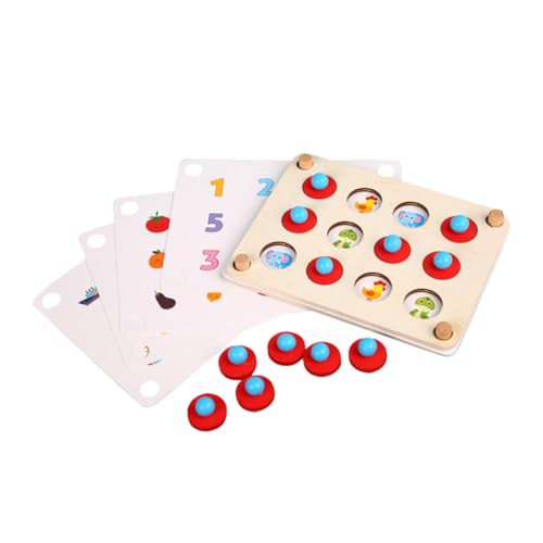 Alasum 1 Satz Memory-Spiel Schach Passendes Spielzeug Kinderspielzeug Puzzlespiel Hände Gehirnspielzeug Kinder Spielset Kinder Tylonal Puzzlebrett Für Kinder Pappelsperrholz von Alasum