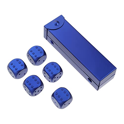 Alasum 1 Satz Metallwürfel für den einzug lichtwürfel Rolling dice barzubehör dice Set Massenwürfel einfache kleine Würfel Spiel Würfel Festival Würfel Aluminiumlegierung Blue von Alasum