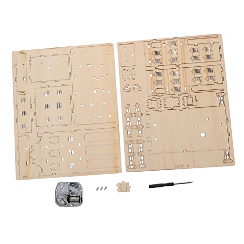 Alasum 1 Satz Modell Aus Holz 3D-rätsel 3D-Puzzle Miniatur-puppenhaus-bausatz DIY-puzzlespielzeug Heimdekorationen Puzzle Zum Zusammenbauen Aus Holz Bildungsmodell Hölzern Light Brown von Alasum