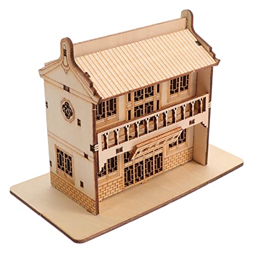 Alasum 1 Satz Modell aus Holz Puzzle kinderpuzzle Bildungsspielzeug weihachtsgeschenk weinachts 3D-Puzzle -Puzzle- DIY Lernspielzeug hölzern Brown von Alasum