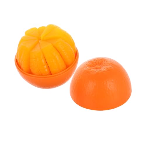 Alasum 1 Satz Orangefarbenes Kinderpuzzle Obst-Puzzle-würfel Obstpuzzle Für Kleinkinder Orangefarbenes Spielzeug Für Kleinkinder Vorschul-lernpuzzle 3D-Obst-Puzzle Kunststoff Kunststoff von Alasum