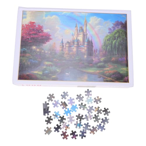 Alasum 1 Satz Papierpuzzle-Landschaft Besetztes Brett Für Kleinkinder Wissenschafts-kit Vorbau-Kits Rätsel Zappeln Schwimmbad Geode Kinderpuzzle Buntes Puzzle von Alasum