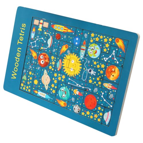 Alasum 1 Satz Puzzle- Geometrisches Puzzle Spielmatte Rätsel Denksportaufgaben Puzzles Für Kleinkinder 1-3 Ball Intelligente Spiele Holzpuzzles Für Hölzern von Alasum