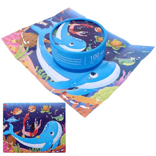 Alasum 1 Satz Puzzle aufbwahrungs-Box aufbewahrungskorb laubsägen für Kleinkinder Toys Vorschulrätsel für im Alter von 3–9 Jahren Kleinkindspielzeug Papier von Alasum