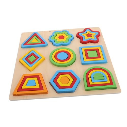 Alasum 1 Satz Puzzle- für die frühe Bildung interaktives Mini-Billard Rätsel Rätsel usw. Holzpuzzles für Kleinkinder Montessori Holzpuzzles von Alasum