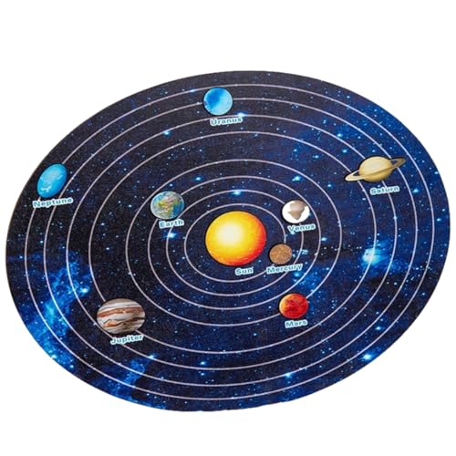 Alasum Sonnensystem Planeten Puzzle Set Kinder Holzspielzeug Vorschule Pädagogisches Puzzles Weltraum Planeten Lernspielzeug von Alasum