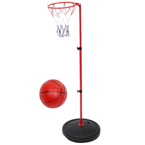 Alasum 1 Satz Strand-Pool-Basketball Basketball Im Schwimmbad Basketball Aus Gummi Sportspiel Basketball Poolparty-Spiele Basketballtor Outdoor-sportball Basketbälle Plastik Rot von Alasum