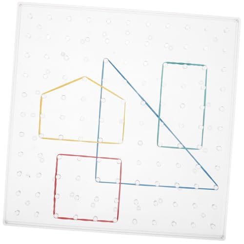 Alasum 1 Satz Studenten-pinnwand Fantasie- Und Kreativitätsspielzeug Vorschul-geoboard Geoboard-Spielzeug Für Kinder Geoboard Für Kleinkinder Pädagogisches Kunststoff-geoboard Gummiband von Alasum