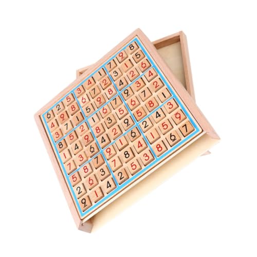 Alasum 1 Satz Sudoku Aus Holz 9-Gitter-Spiel Schach Frühe Erziehung Erleuchtungsspielzeug Für Kinder Sudoku-Spielzeug Für Kinder Rechenspielzeug Kinder Spielsets Sudoku-brettspiel Hölzern von Alasum