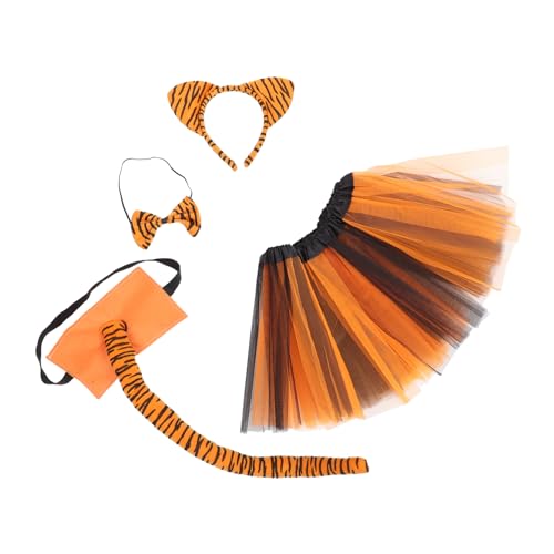 Alasum 1 Satz Tiger-Stirnband Tiger haarreif Tiger-Haarband Tiger-Cosplay-Kostüm Tigerohr-Haarreifen Tiger-Cosplay-Requisiten Einzigartiger Tiger-Cosplay-Ohr-Kopfschmuck Tigerkostüm Stoff von Alasum