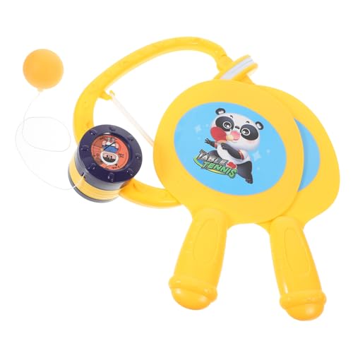 Alasum 1 Satz Tischtennis Spielzeug Hängender Tischtennistrainer Türtischtennisspiel Für Kinder Door-Pong-Spiel-übungsgerät Tischtennis Geräte Tischtennisball Und Schläger Yellow Plastik von Alasum