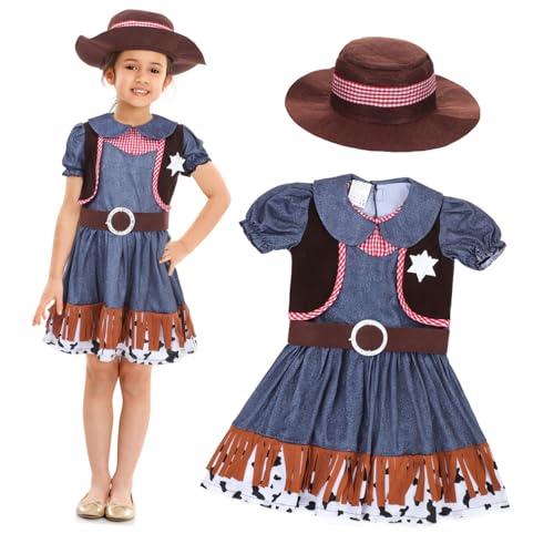 Alasum 1 Satz Western-Cowboy-Kleidung für Damen Frauenkleidung Cowgirl-Kleidung Westernkleidung für Damen Frau in westlicher Kleidung Westernkleid für Mädchen westliche Kleidung Tuch von Alasum