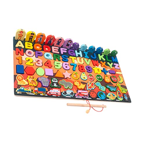 Alasum 1 Satz kinderpuzzle Bausteine ​​Puzzle Lernspielzeug für Kinder Gehirnspielzeug -Puzzle Pädagogisches Spielzeug Kinder Puzzle Holzbaustein kreatives Rätsel hölzern Colorful von Alasum