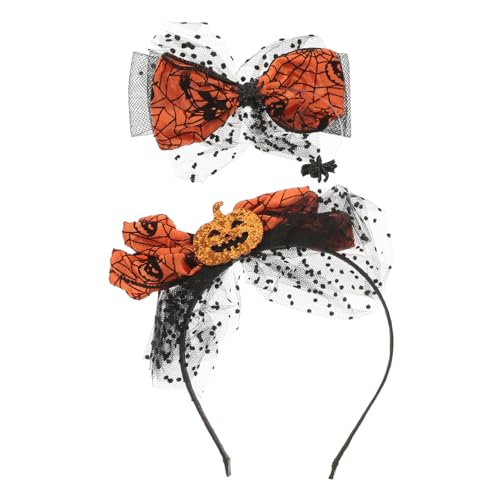 Alasum 1 Satz lustiger Haarreif mädchen stirnbänder Halloween-Haarband Kinderhaarspangen für Mädchen halloween haarschmuck halloween kopfschmuck Stirnband Haar Kürbis Haarband von Alasum