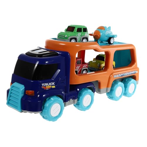 Alasum 1 Set Baufahrzeug Spielzeugautos Für Kleinkinder Auto Abschleppwagen LKW Autos Abschleppwagen Dinosaurier Auto Trägheitsfahrzeuge Blauer Kunststoff von Alasum