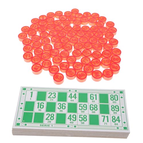 Alasum 1 Set Bingo Schach Bingo Zahlenkarten Bingo Karten Bingo Zahlen Schach Bingo Spiel Bingo Brettspiel Interaktives Partyspiel Partyzubehör Partyzubehör Bingo Visitenkarten Papier von Alasum