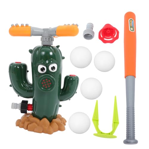 Alasum 1 Set Cactus Squirt Spielzeugspielzeug Für Jungen Kleinkind Baseball Outdoor Sprinkler Kopf Wassersprühung Badewanne Sportspielzeug Wasserspray Sprinkler Grüne Abs von Alasum