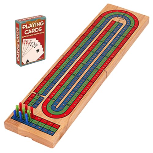 Alasum 1 Set Holztisch Spielbrett Klassisches Cribbage Brett Wiederverwendbares Cribbage Brett Lustiges Cribbage Brett Aus Holz von Alasum