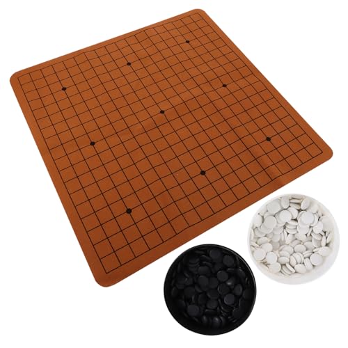 Alasum 1 Set Kinder Go Backgammon Schachspiel Für Anfänger Go Schach Tragbares Go Schach Set Go Spielsteine Klassisches Schachspiel Anfänger Go Spiel Go Spiel Brettspiel PVC von Alasum