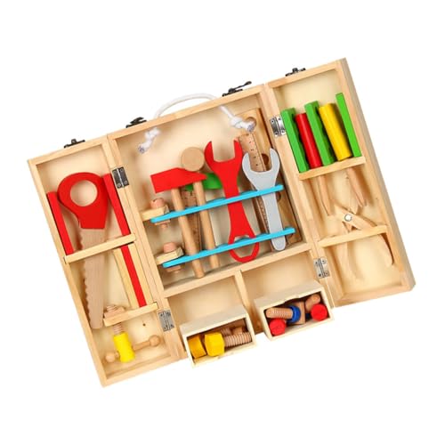 Alasum 1 Set Kinder Werkzeugkasten Spielzeug Aus Holz von Alasum