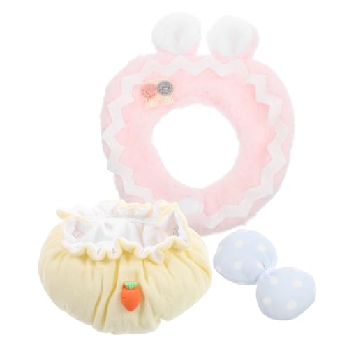 Alasum 1 Set Kleidungsset Kleidung Lätzchen Outfit Lätzchen Für Das Lätzchen Lätzchen Babys Puppen Puppen Artikel Stoffbären Kostüm Retend Spielbären Zubehör Baumwolle von Alasum