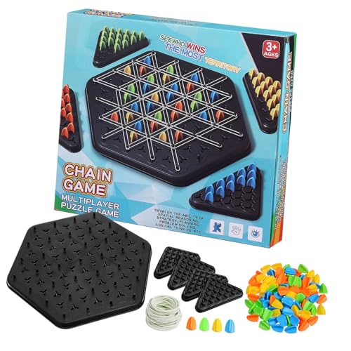 Alasum 1 Set Plastikschach Mit Miteinander Verbundenen Dreiecks Brettspielen Für Family Night Structure Game Tricky Game von Alasum