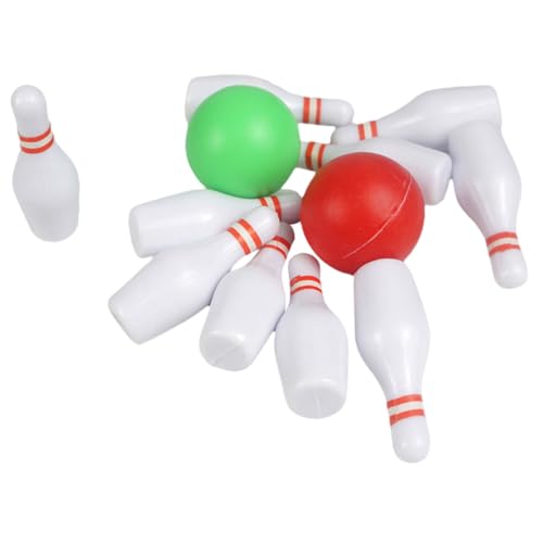 Alasum 1 Set Quilles Kunststoff Miniatur Bowling Modell Tisch Sport Tischspiele von Alasum