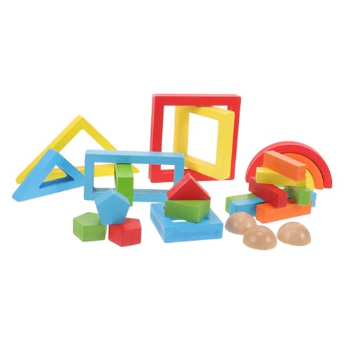 Alasum 1 Set Regenbogen Bausteine Spielzeug Geometrisches Sortierbrett Blöcke Spielzeug Baustein Spielzeug Kind Pädagogisches Spielzeug Kinderspielzeug Geometrisches Spielzeug von Alasum