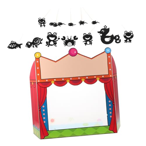 Alasum 1 Set Schattenpuppen Bühnenset Pädagogisches Spielzeug Praktisches Schattenpuppenspiel Chinesisches Schattenpuppenspiel Handgefertigtes Handwerk Fingerfamilienpuppen von Alasum