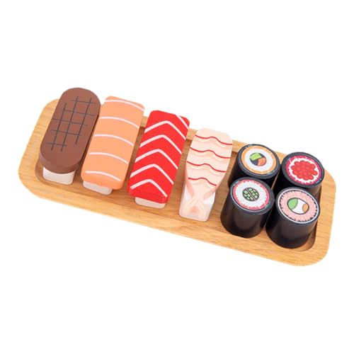 Alasum 1 Set Simulation Sushi Food Toy Kids Sushi Modell Spielzeug Holz Spielzeug (sortierte Farbe) von Alasum