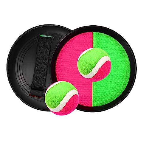 Alasum 1 Set Sticky Ball Catching Ball Spiel Self Stick Paddel Spiel Self Stick Wurf Und Fangspiel Paddle Wurf Spiel Launching Ball Spiel Kidcraft Spielset Spielzeug von Alasum