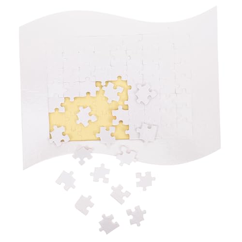 Alasum 1 Set Wärmeübertragungs Puzzle Puzzles Spielzeug Leeres Puzzle Wärmeübertragungs Puzzle Leeres DIY Zubehör Thermotransfer Puzzle Leeres Puzzle Für DIY Sublimation Weißes von Alasum