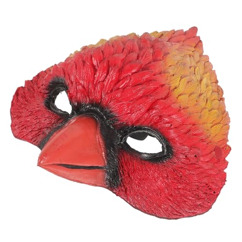 Alasum 1 Stk Vogelkopfmaske Adler-Halbmasken Eulenmaske Adler Kostüm Falken-Cosplay halloween masken halloweenmaske tiere Halloweenkostüm Partydekoration Karneval liefert PU-Schaum rot von Alasum