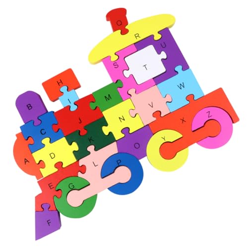 Alasum 1 Stück 26 Bausteinspielzeug Spielzeug für Kinder kinderspielzeug Kinder spielzeuge zabawki stymulujące rozwój Kinderpuzzle Kinder rätseln Puzzlematte Puzzle-Spielzeug Bambus von Alasum