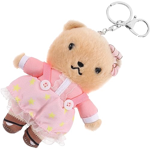 Alasum 1 Stück Enzutzbarer Bär Keychain Anhänger Plüsch Puppe Tasche Hängende Kinder von Alasum