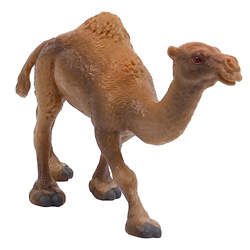 Alasum 1 Stück Kamel Ornamente preiwuß Toys Camel spielsachen Tierwelt Tierverzierung Simulation Kamelfiguren Kamel-Dekore Tierschmuck für Wildtiere Plastik Khaki von Alasum