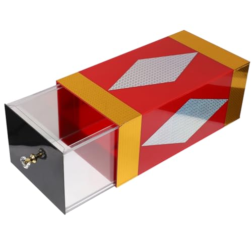 Alasum 1 Stück Karton Acryl Zug trickschachtel Trick Box Bühnenzauberbox Bühnenrequisiten Zauberbox für Auftritte Tasche Deckel Korb Auto Party-Gimmick-Requisiten Trickboxen von Alasum