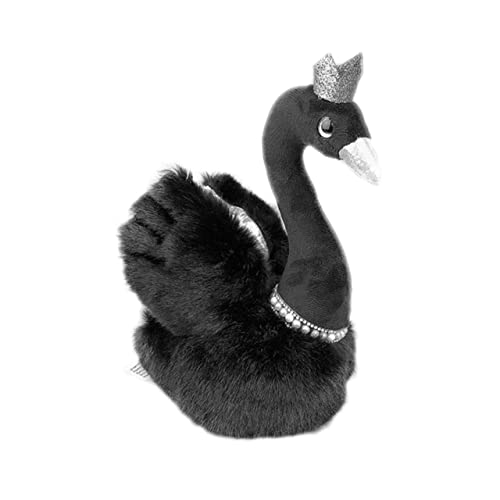 Alasum 1 Stück Krone Swan Puppe Spielzeug Adorable Plüsch Puppe Kinder Hause Spielzeug Schwarz von Alasum